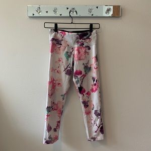 Lululemon Cropped Floral Leggings